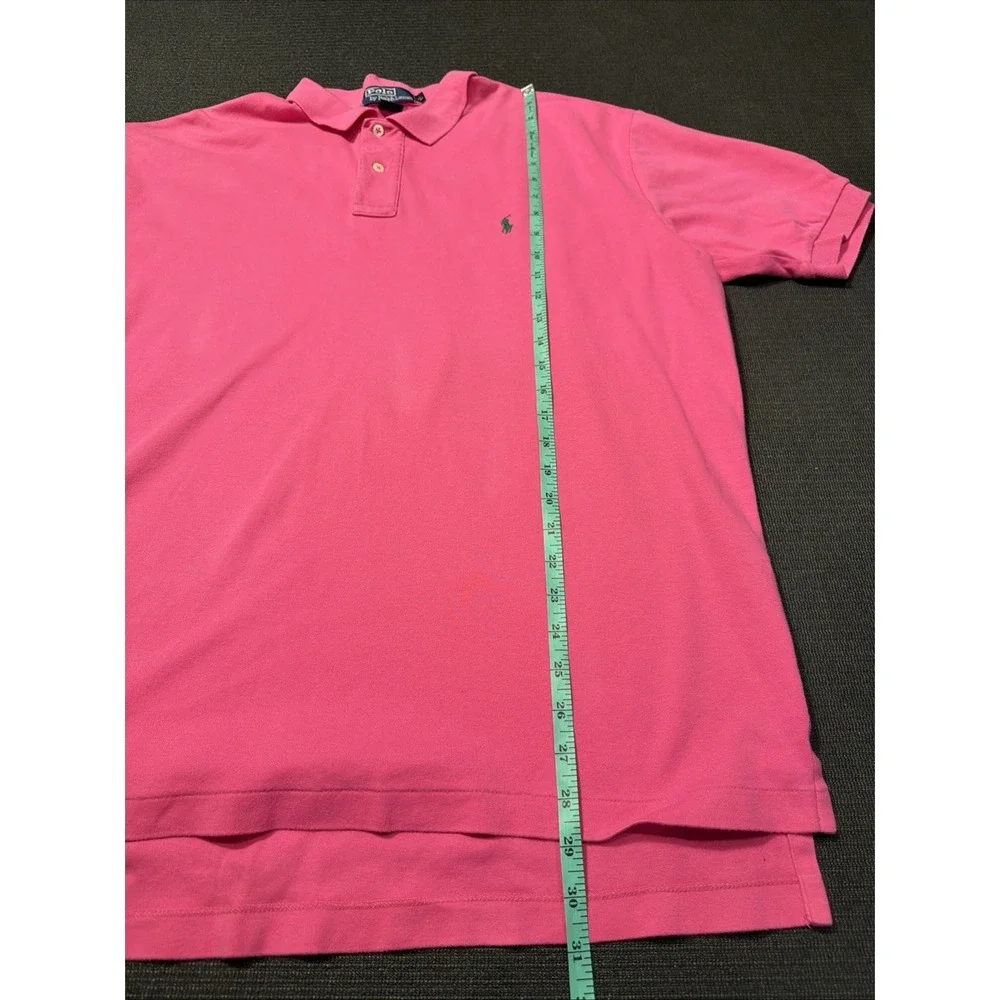 Polo Ralph Lauren Men's XL Short Sleeve Heavyweight Cotton Pink‎ Polo Shirt